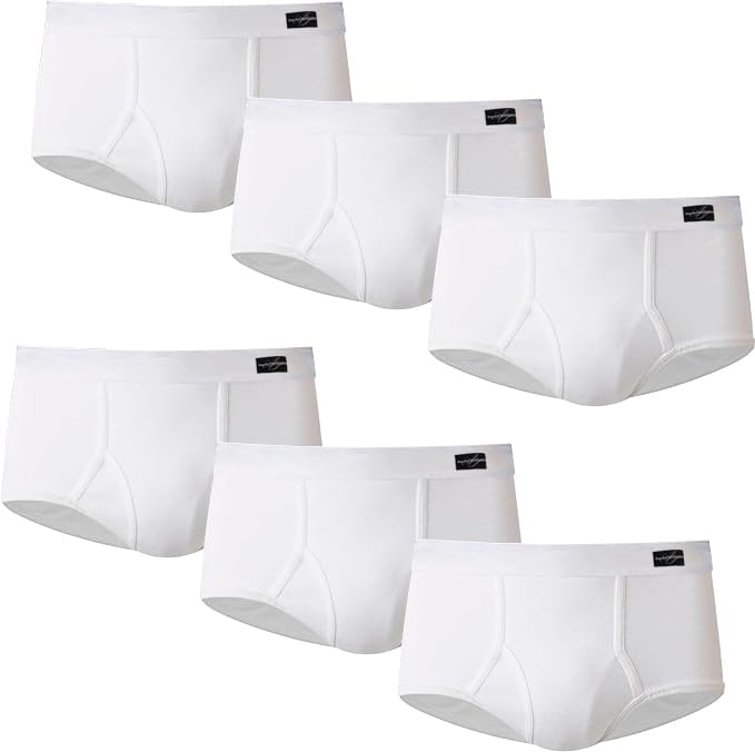 Men's Soft and Breathable Cotton Briefs with Comfort Waistband