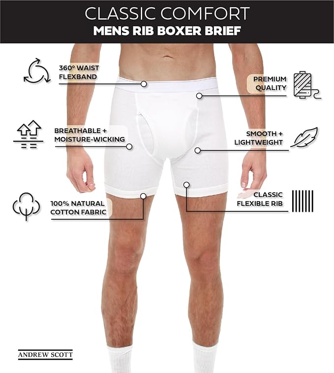Men's Cotton Blend Boxer Shorts