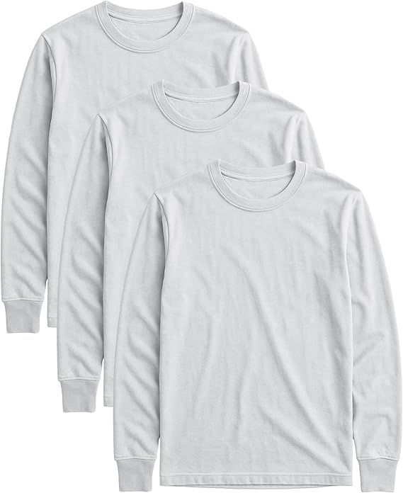 Men's Midweight Cotton Long-Sleeve Crewneck