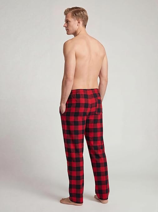 Men's Cotton Super Soft Flannel Plaid Pajama Pants