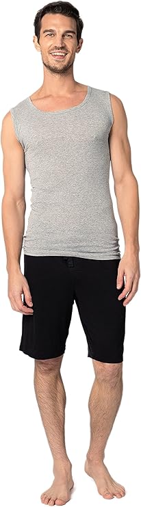 Men's Sleeveless Crew Cotton Muscle Tanks