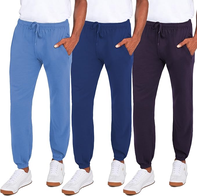 Men's Fleece Jogger Pants Athletic Loose-fit Sweatpants