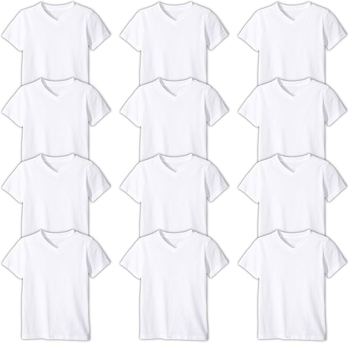 Boys' V Neck Cotton T Shirt