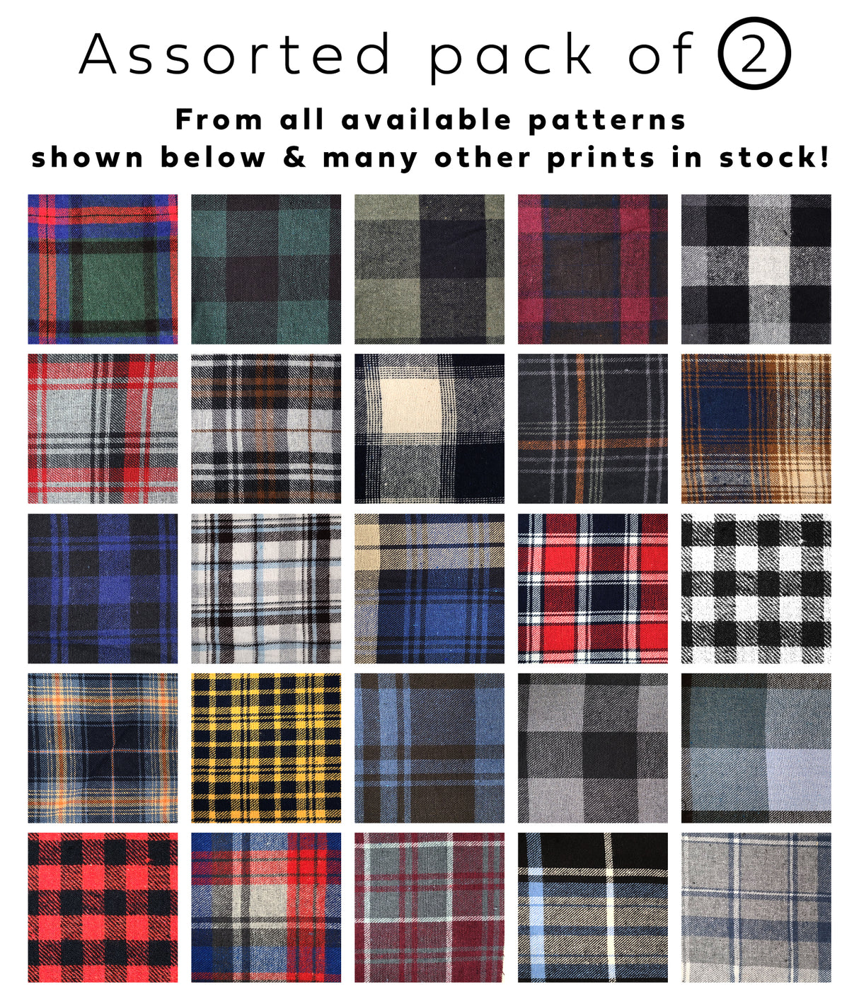 Men's Cotton Super Soft Flannel Plaid Pajama Pants