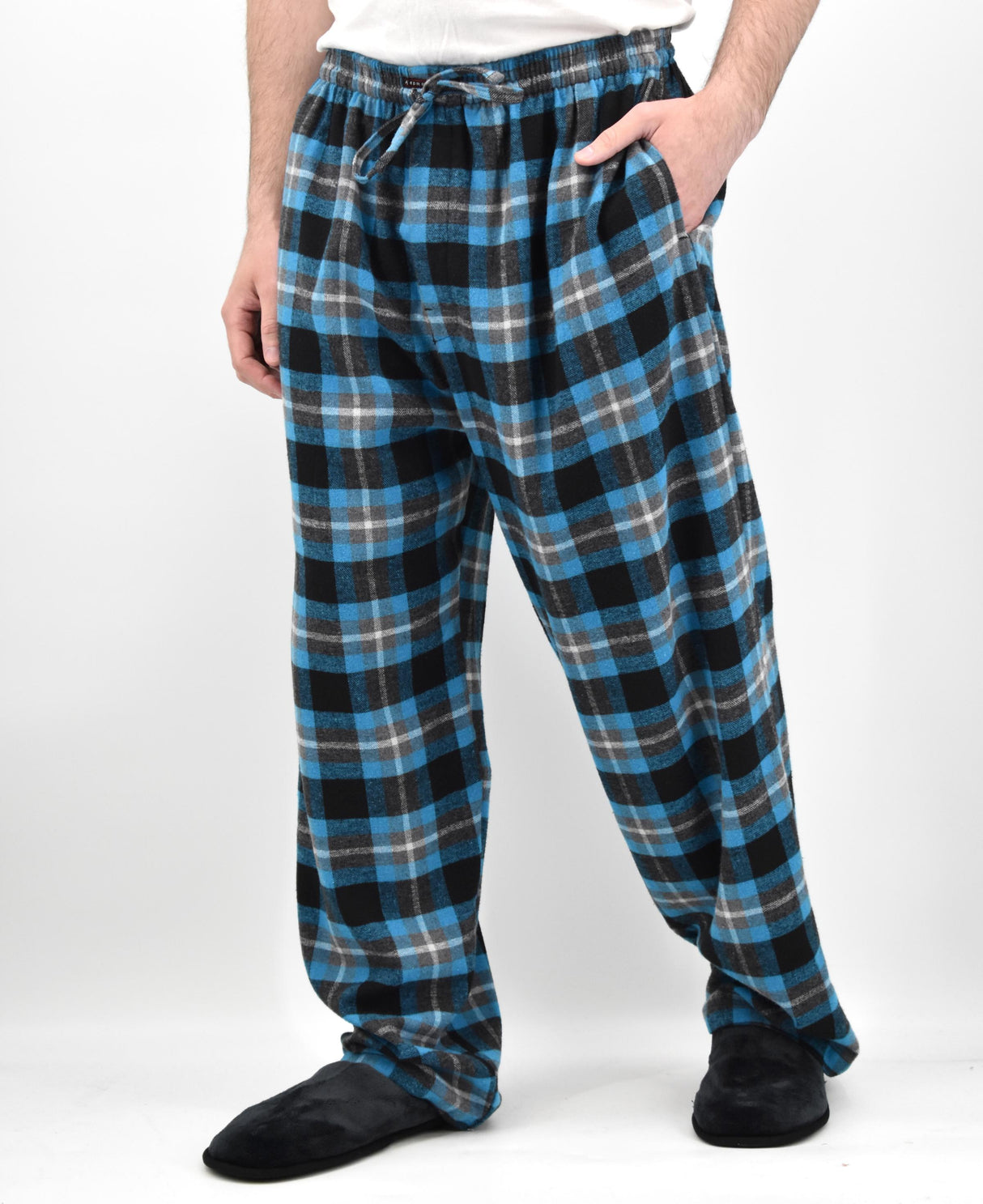 Men's Cotton Super Soft Flannel Plaid Pajama Pants