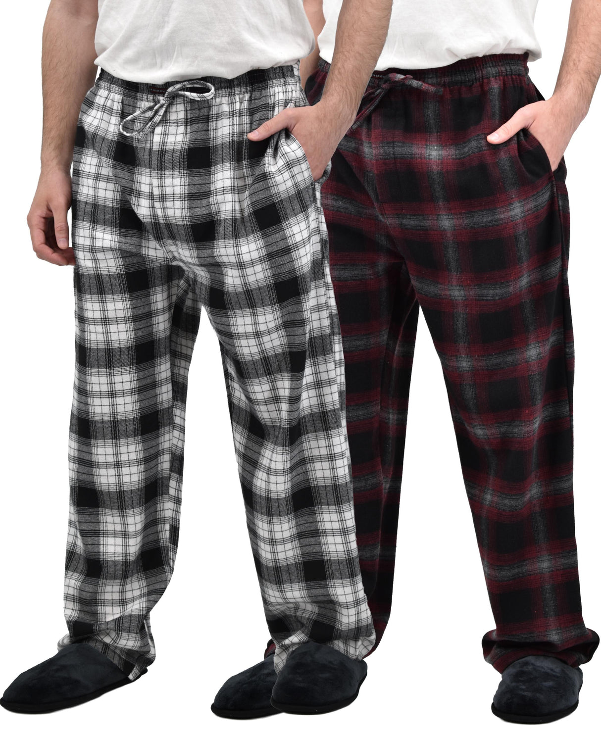 Men's Cotton Super Soft Flannel Plaid Pajama Pants
