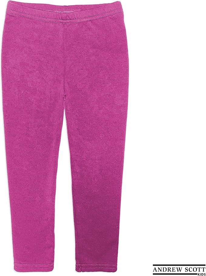 Toddler / Little Kids Unisex Cotton Stretch Snug Fitting Long Pant Leggings
