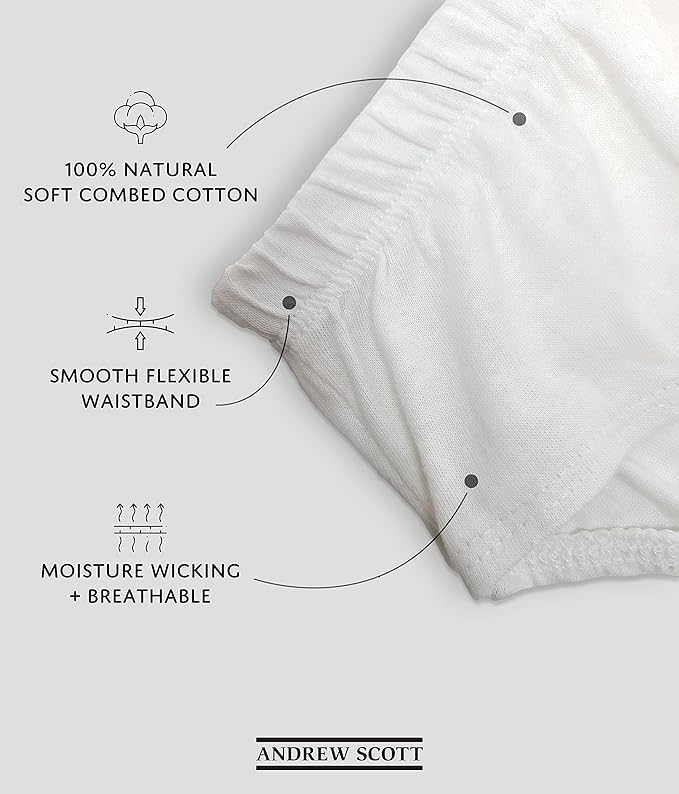 Men's All Natural Cotton Sport Briefs