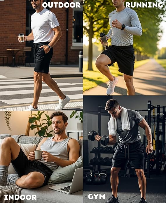 Men's French Terry Drawstring Shorts
