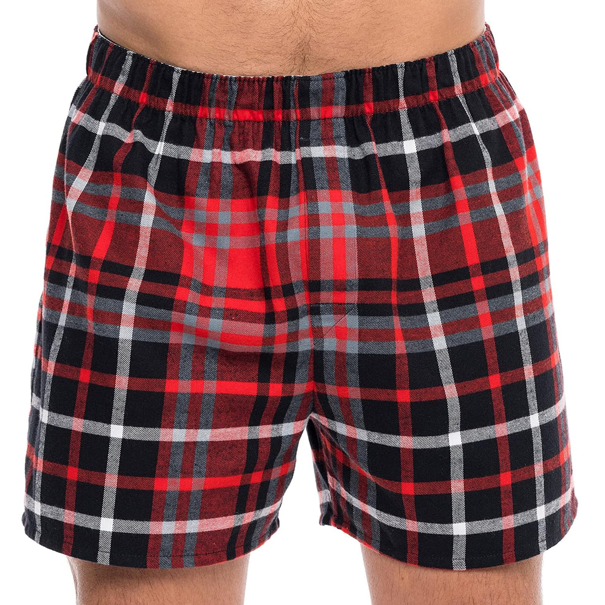 Men's Cotton Flannel Super-Soft Woven Boxer Shorts