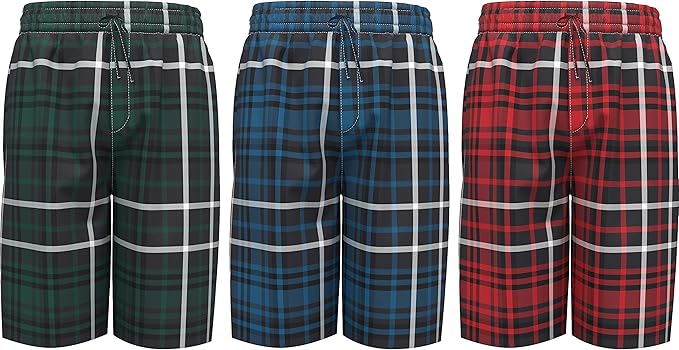 Men's Soft Poplin Woven Pajama & Sleep Jam Cargo Short Lounge Pants