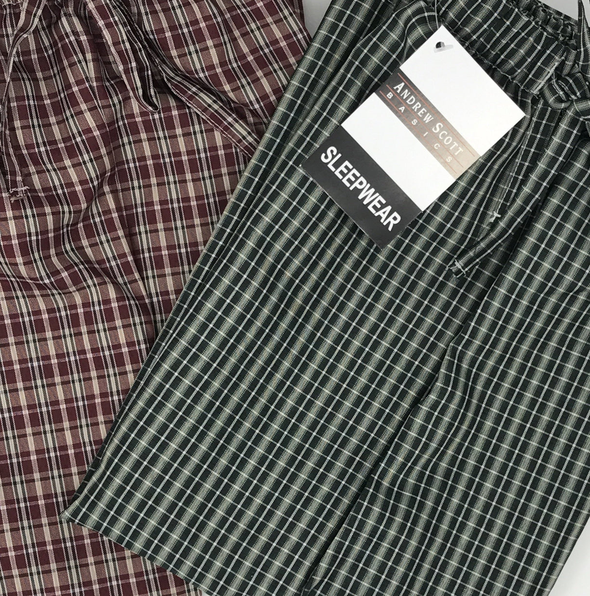 Men's Soft Poplin Woven Pajama & Sleep Jam Cargo Short Lounge Pants