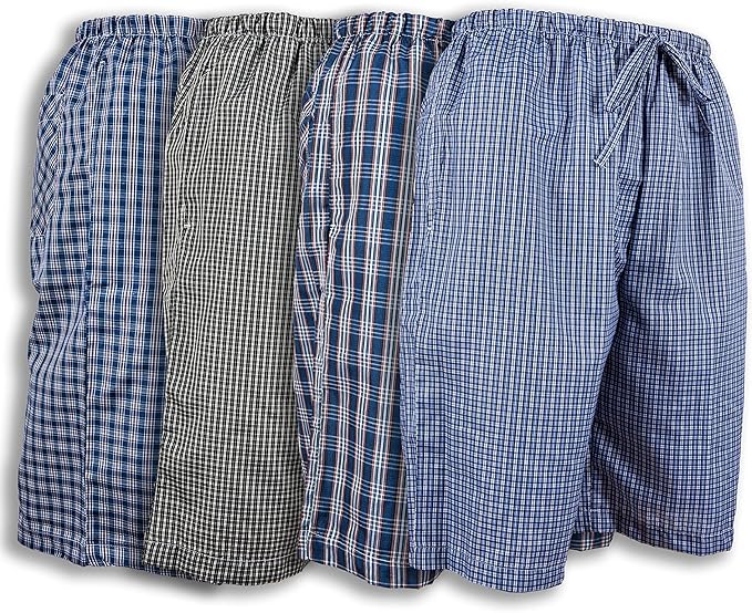 Men's Soft Poplin Woven Pajama & Sleep Jam Cargo Short Lounge Pants