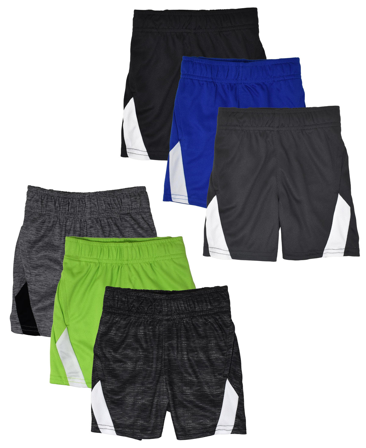 Boys Active Performance & Mesh Style Basketball Sport Shorts