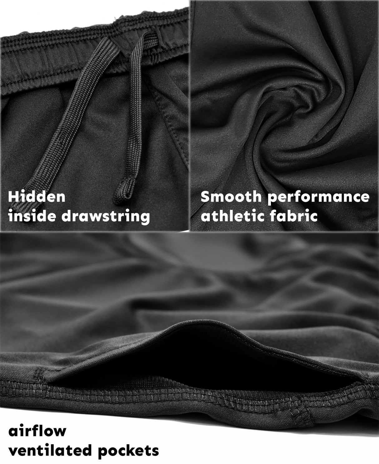 Boys Active Performance & Mesh Style Basketball Sport Shorts