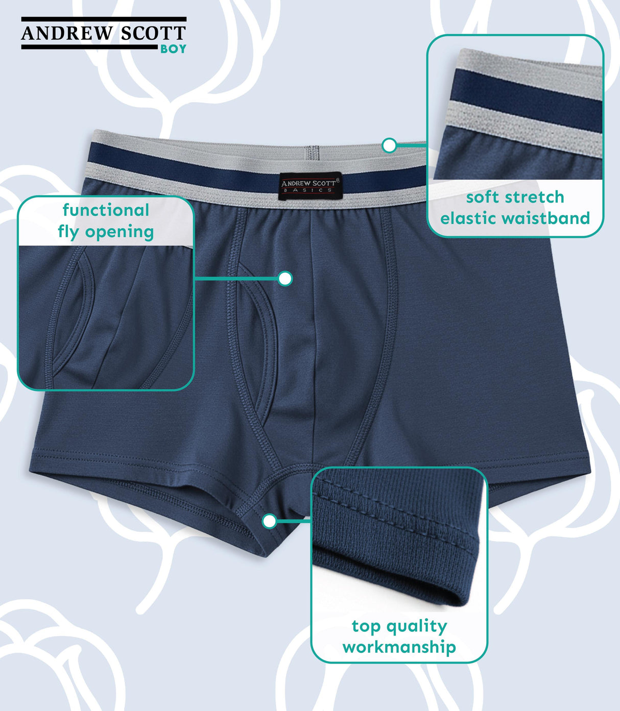 Boys Big Boys & Toddlers Cotton Knit Underwear Boxer Briefs