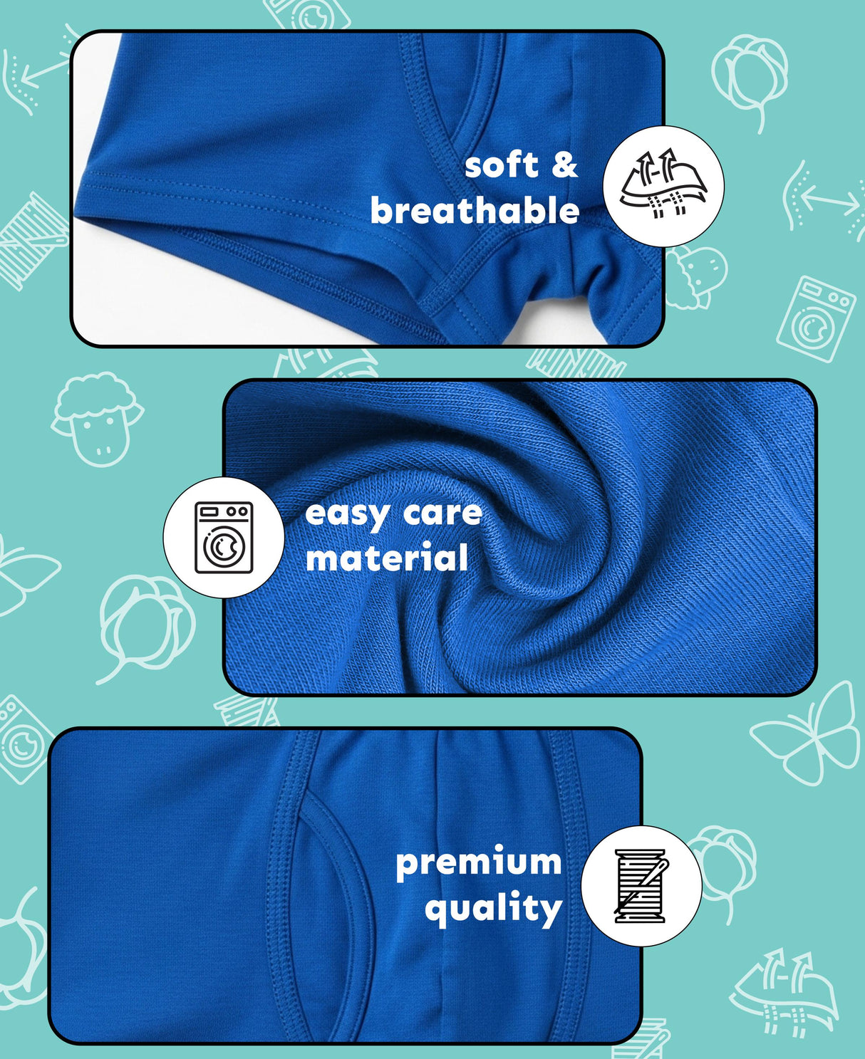 Boys Big Boys & Toddlers Cotton Knit Underwear Boxer Briefs