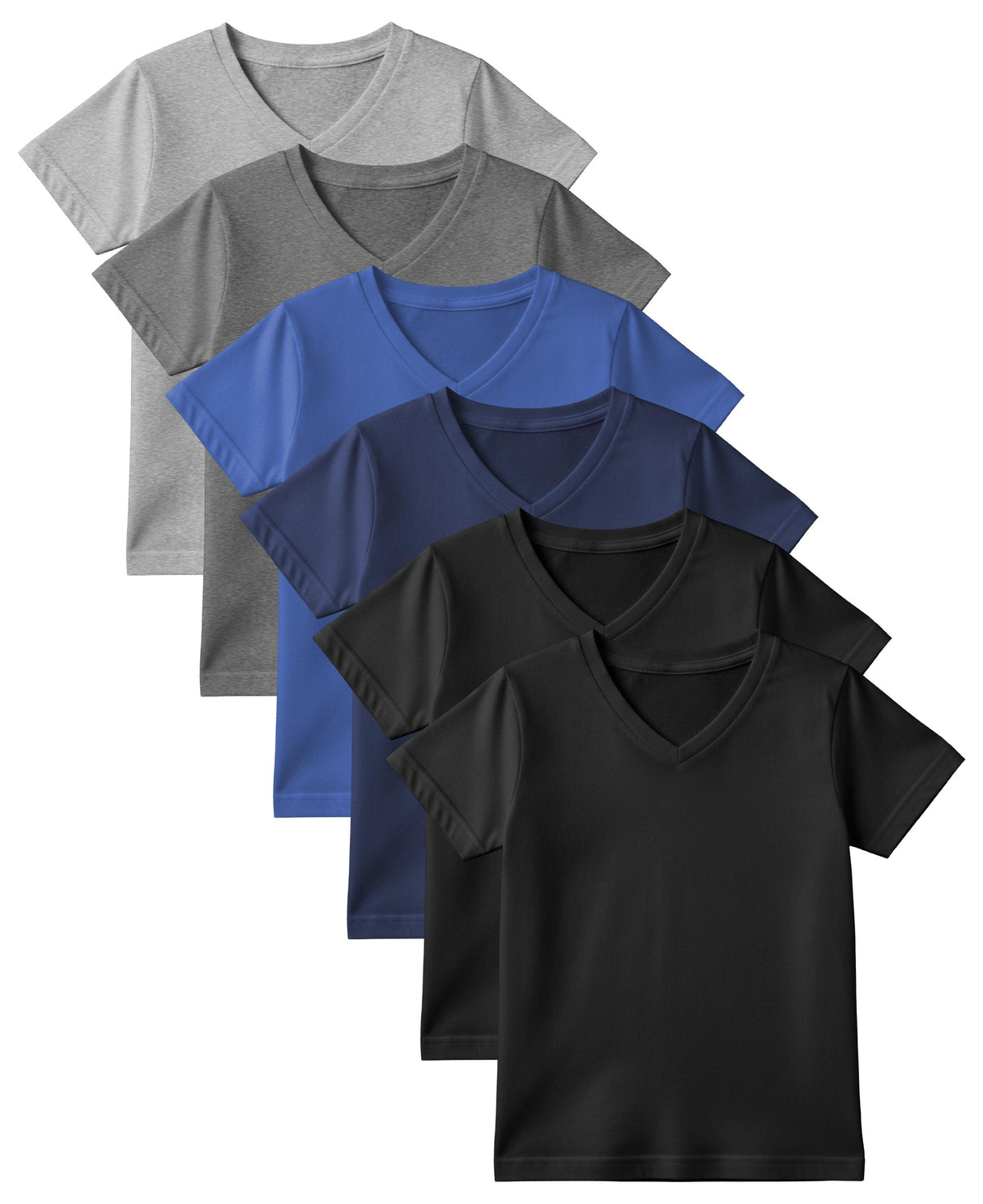 Boys' Cotton Stretch V Neck T Shirts