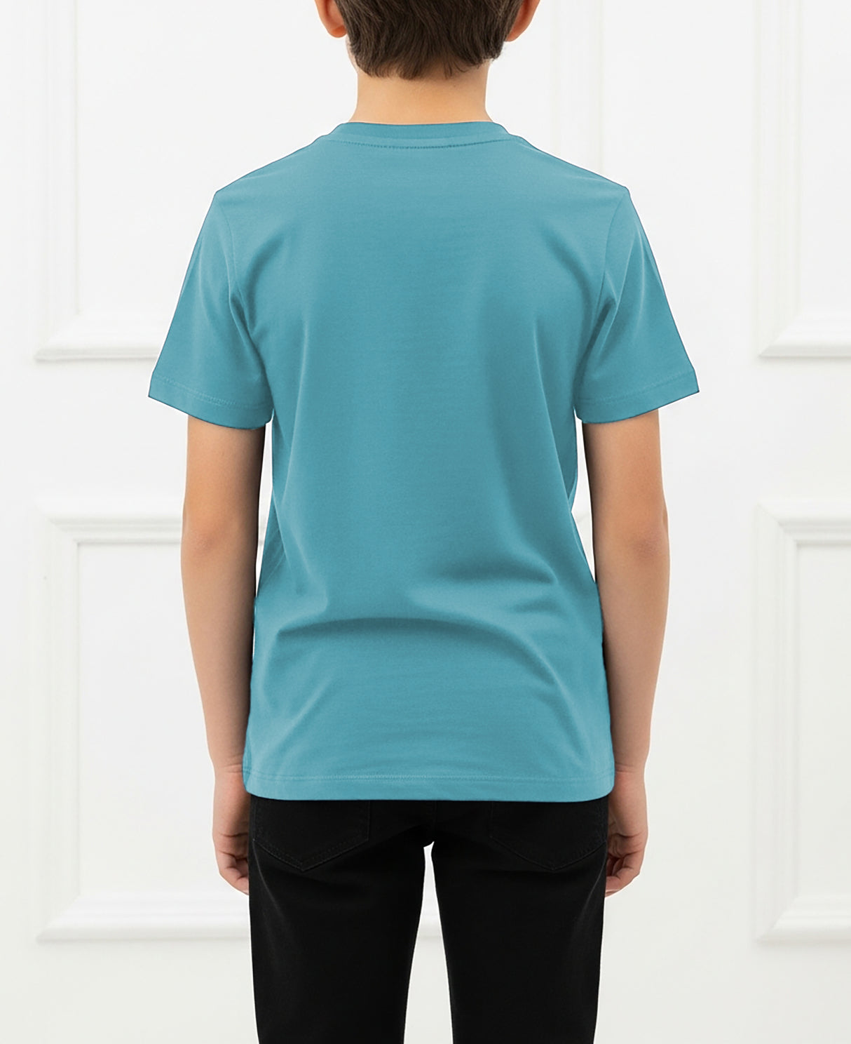 Boys Long Sleeve Cotton Base Layer Stretch Performace V-Neck Tops