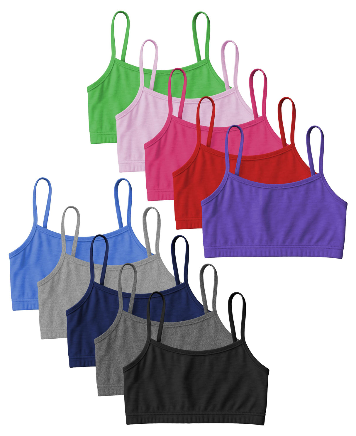 Girls Cotton Stretch Cropped Cami Training Bra
