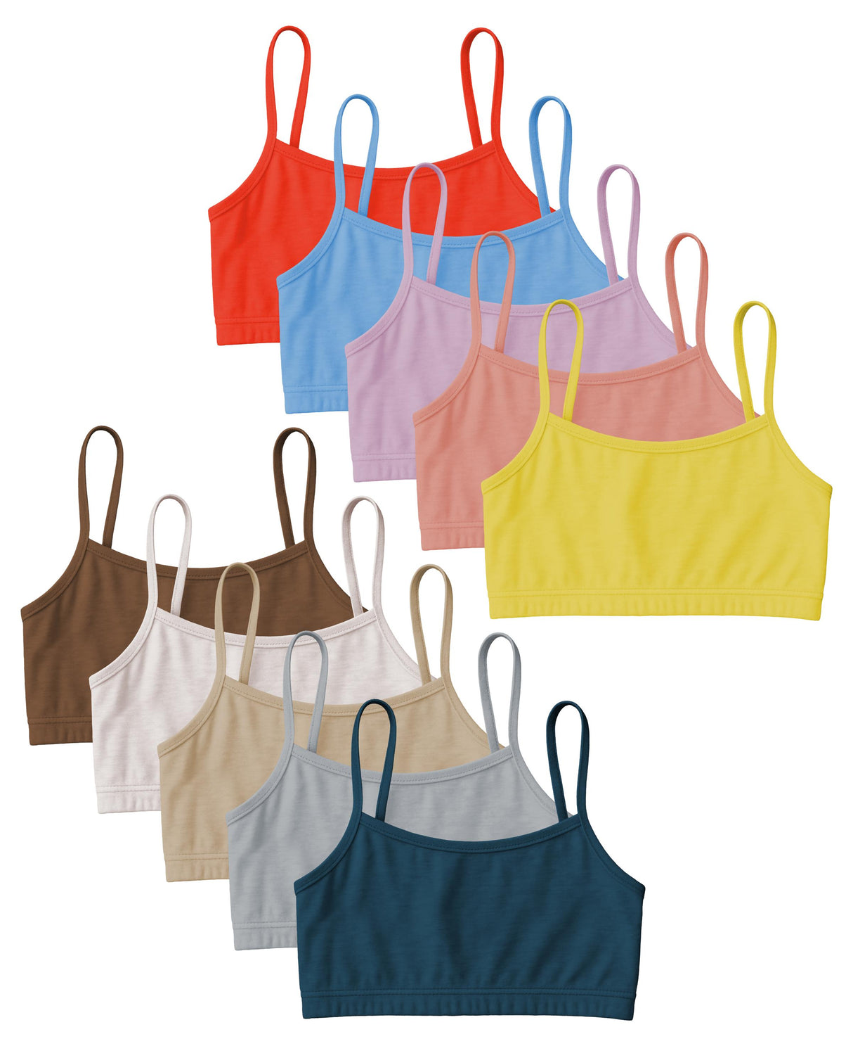 Girls Cotton Stretch Cropped Cami Training Bra