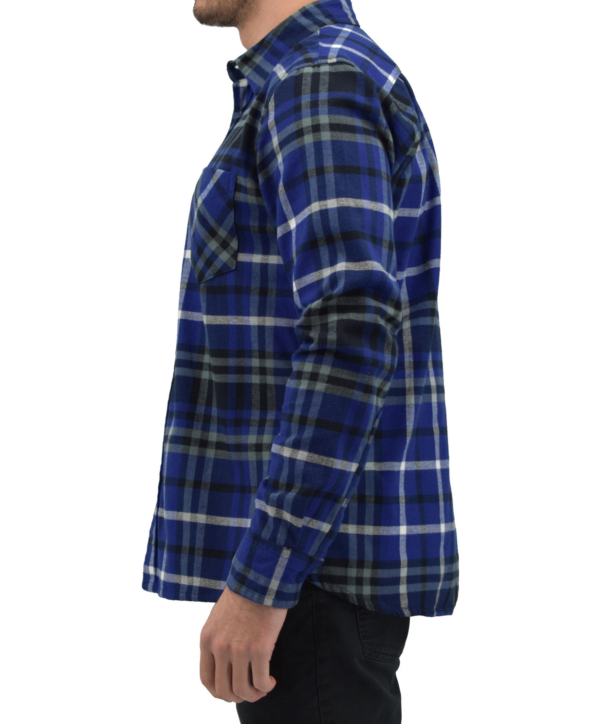 Men's Button Down Regular Fit Long Sleeve Plaid Flannel Casual Shirts