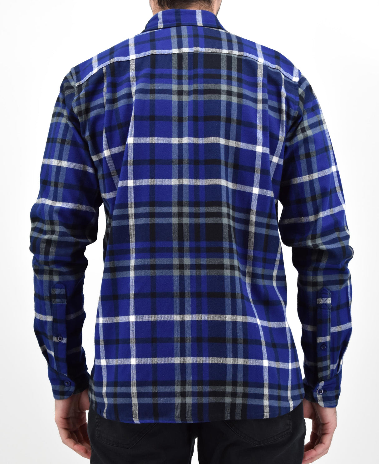 Men's Button Down Regular Fit Long Sleeve Plaid Flannel Casual Shirts