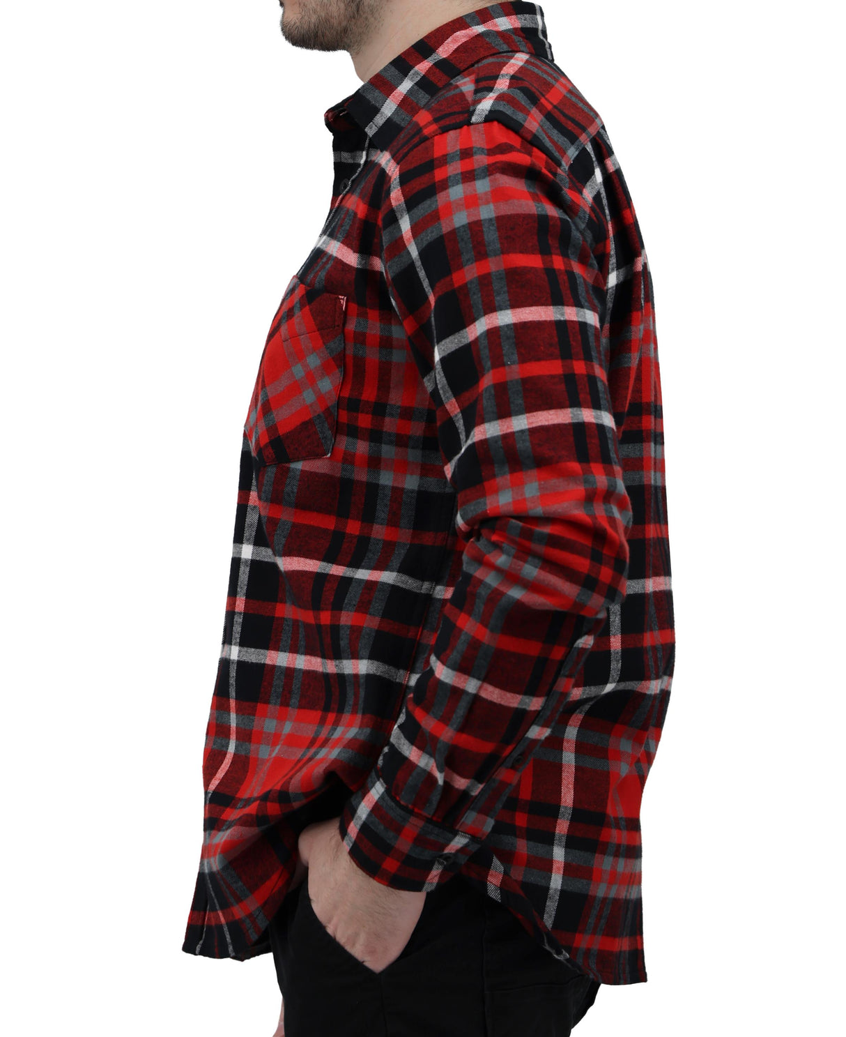 Men's Button Down Regular Fit Long Sleeve Plaid Flannel Casual Shirts