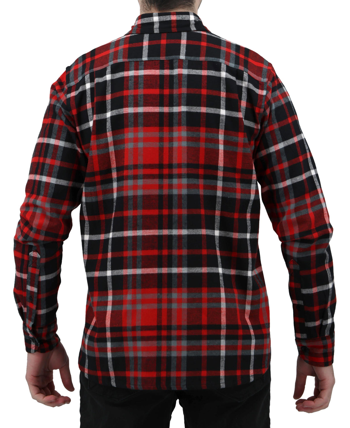 Men's Button Down Regular Fit Long Sleeve Plaid Flannel Casual Shirts