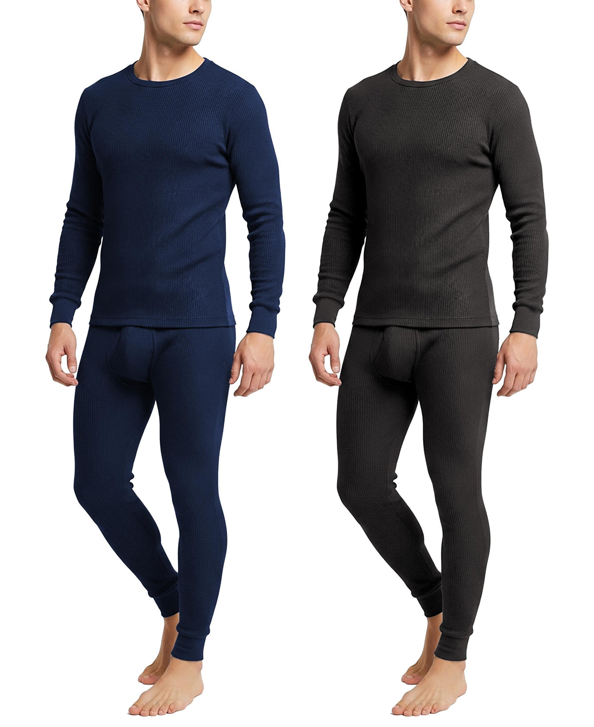 Men's Traditional Waffle Thermal Top & Bottom Set