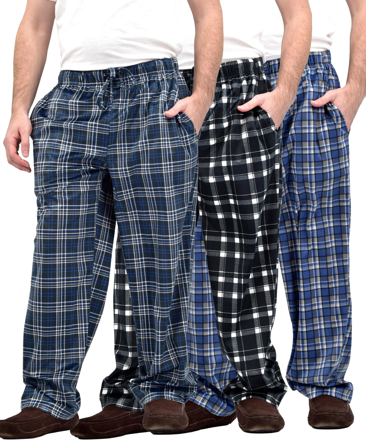 Men's Ultra Soft Minky Fleece Warm Lounge Pants
