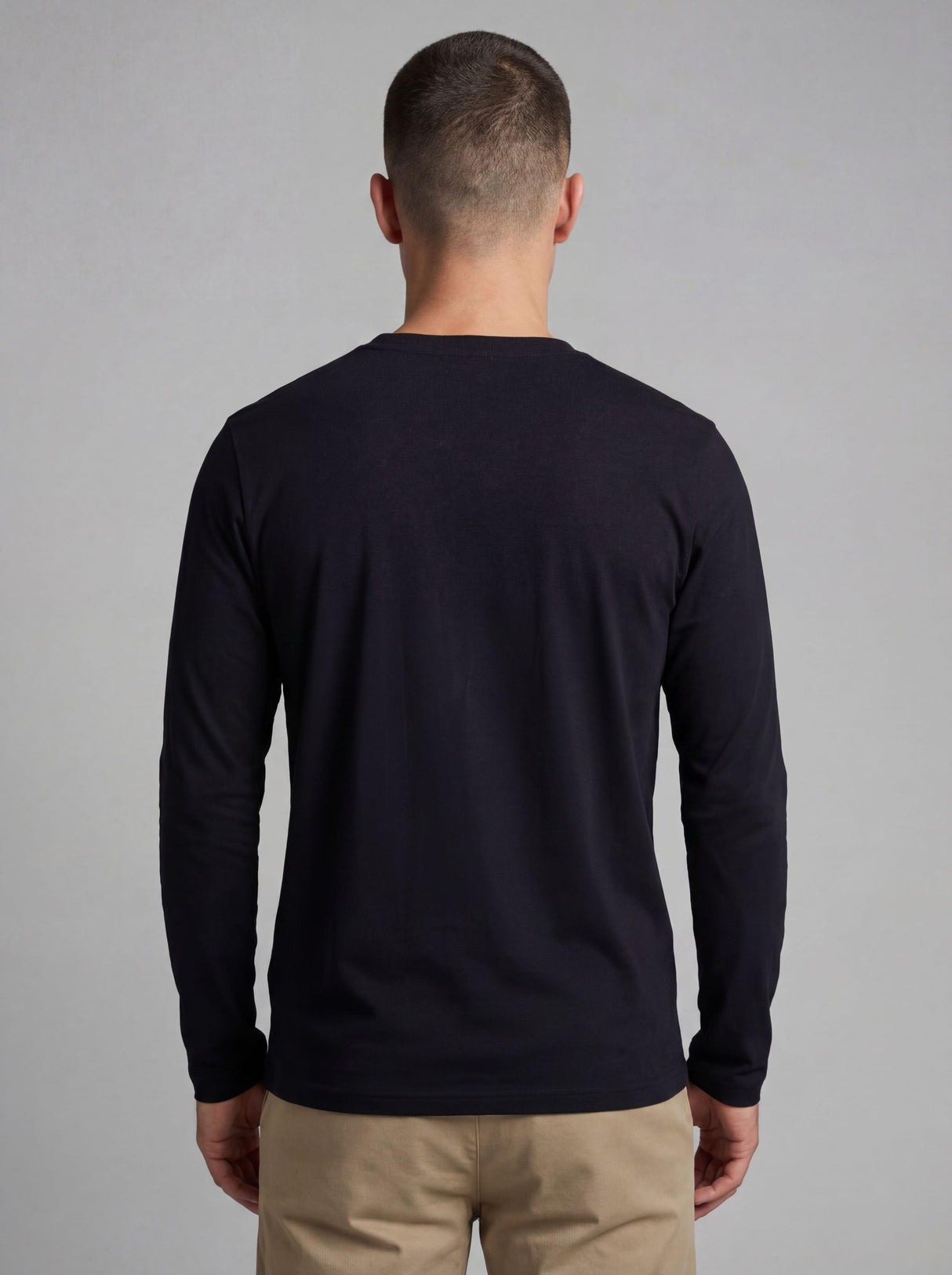 Men's Midweight Cotton Long-Sleeve Crewneck