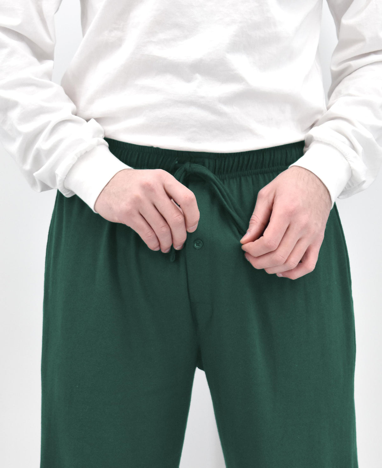 Men's Lounge Pants, Soft & Light Cotton, Drawstring Yoga Lounge & Sleep PJ Pants