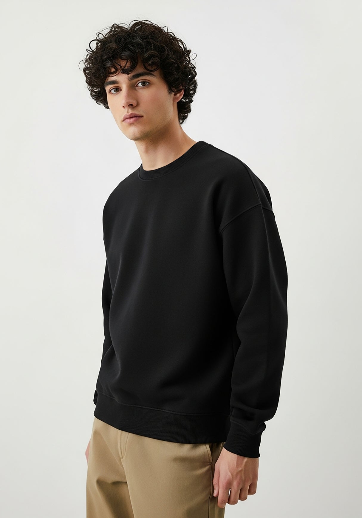 Men's Fleece Crewneck Pullover Sweatshirt