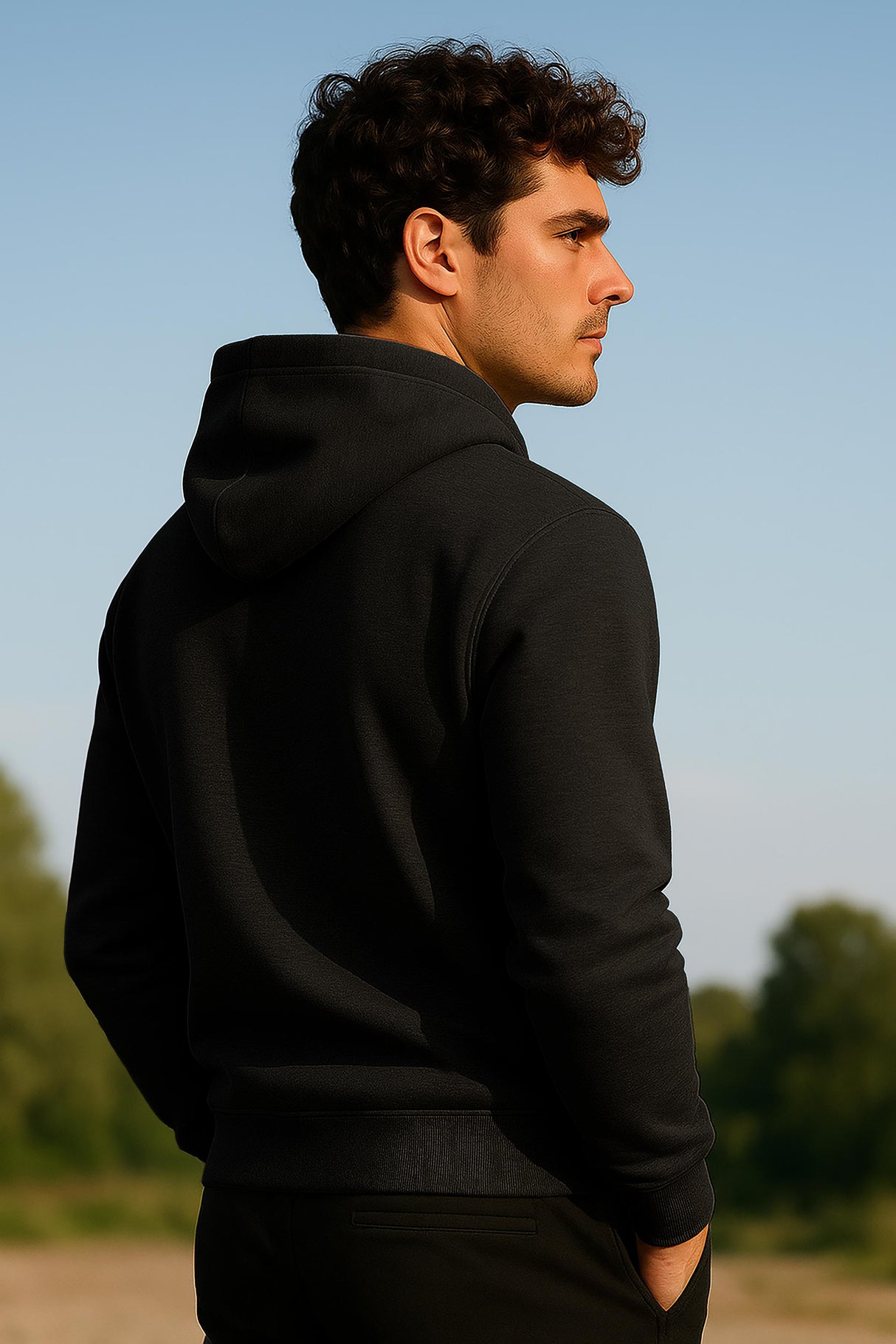 Men's Cotton Hoodie, Soft Midweight Fleece, Pullover Hooded Sweatshirt