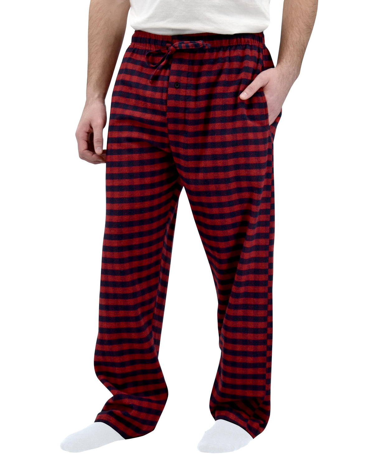 Men's Cotton Super Soft Flannel Plaid Pajama Pants