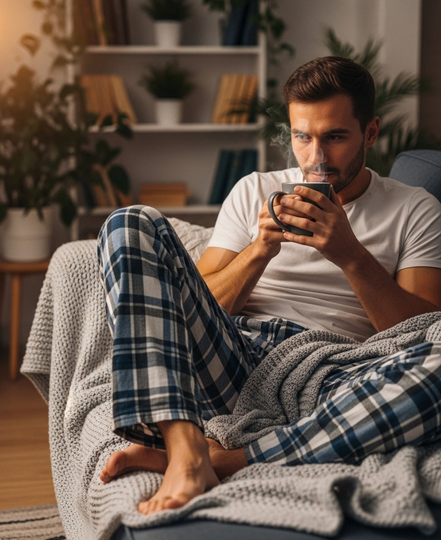 Mens All Season Premium Woven Broadcloth Lounge Pants