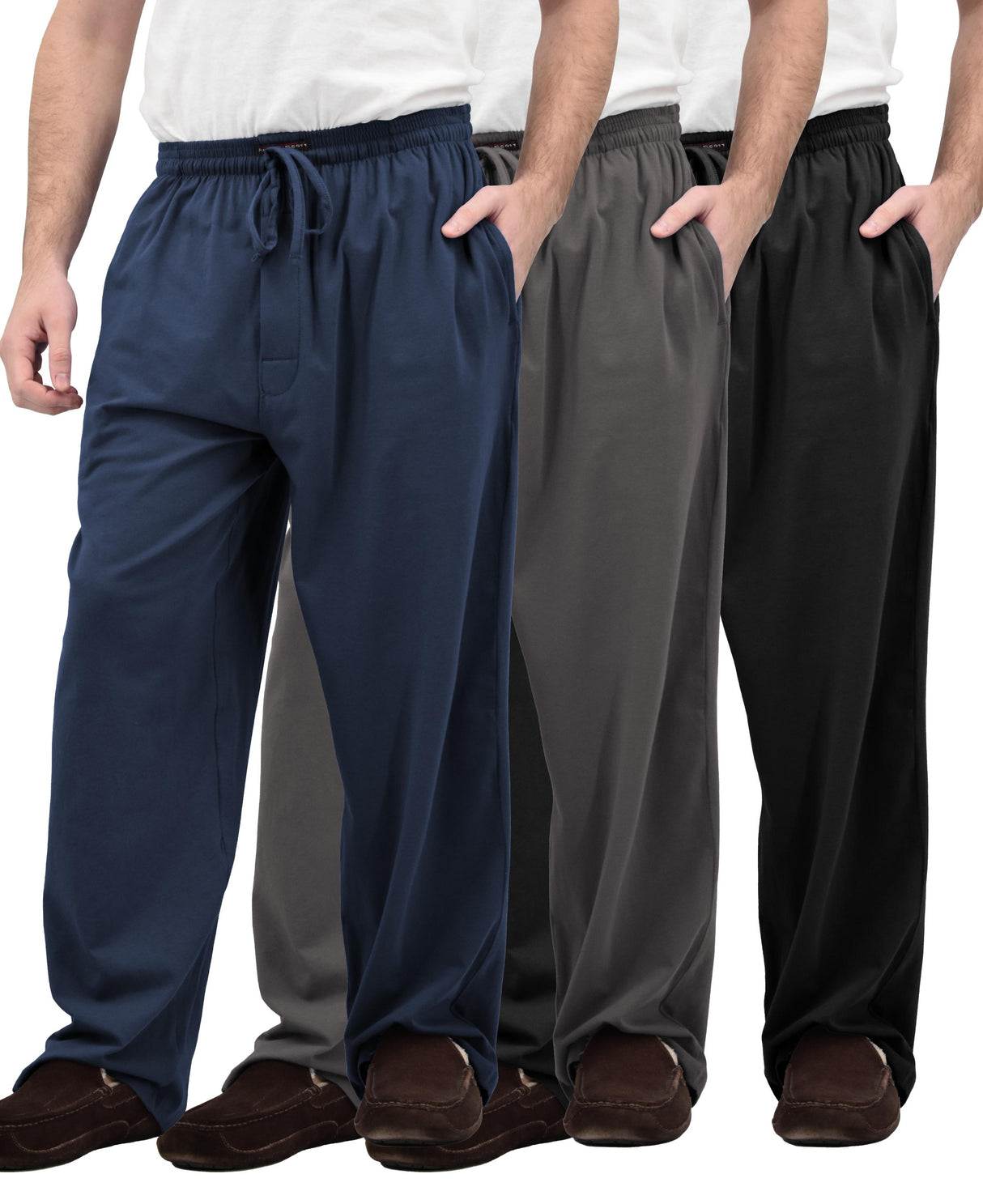 Men's Ultra-Soft Cotton Spandex Lounge Pants