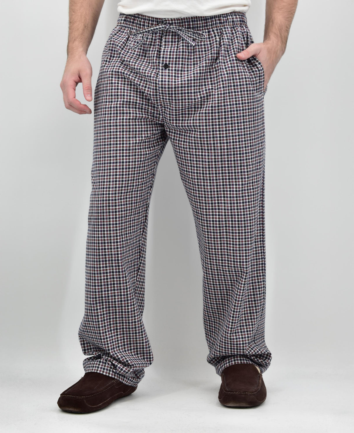 Men's 100% Cotton Woven Lounge Pants