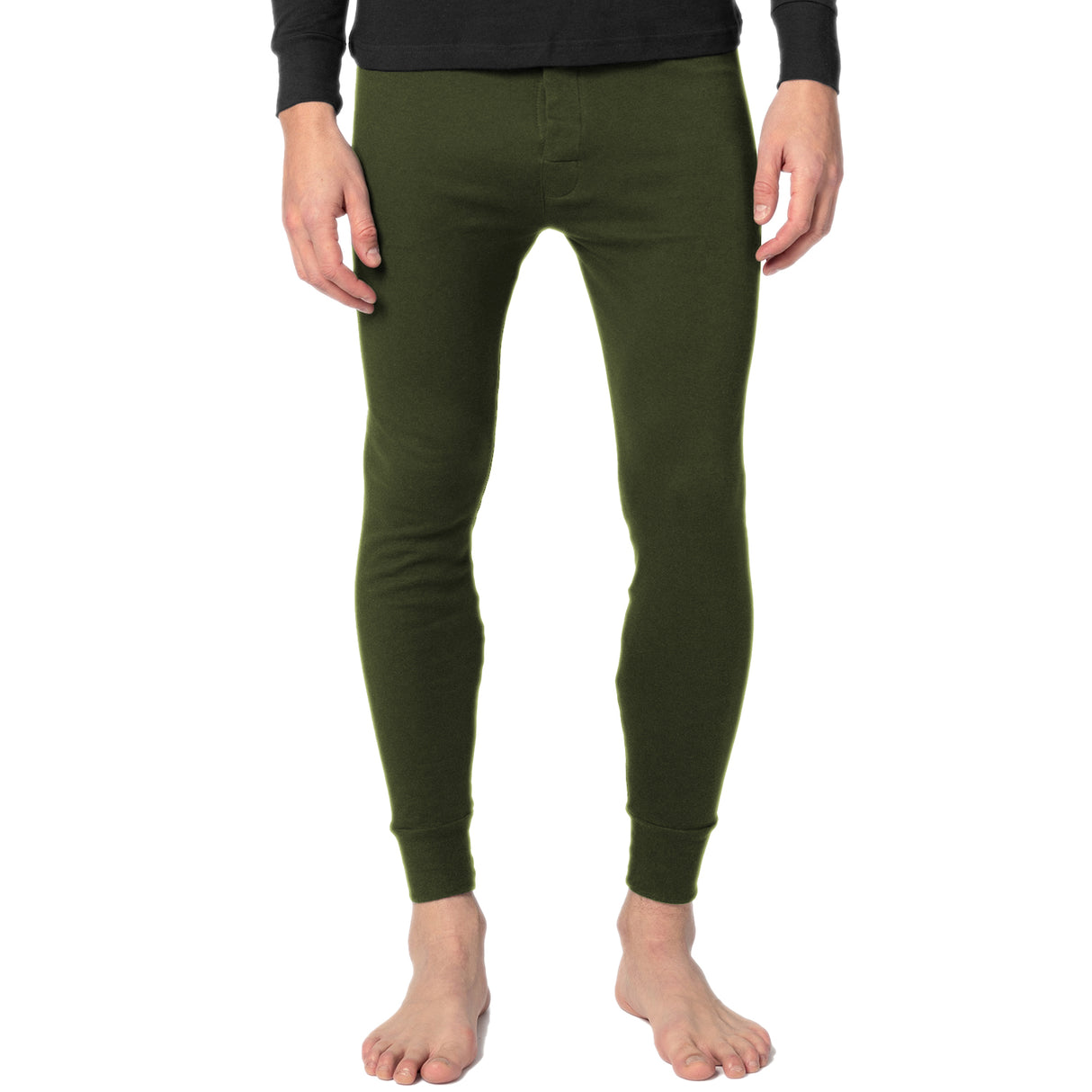 Men's Premium Cotton Base Layer Long Thermal Underwear Pants