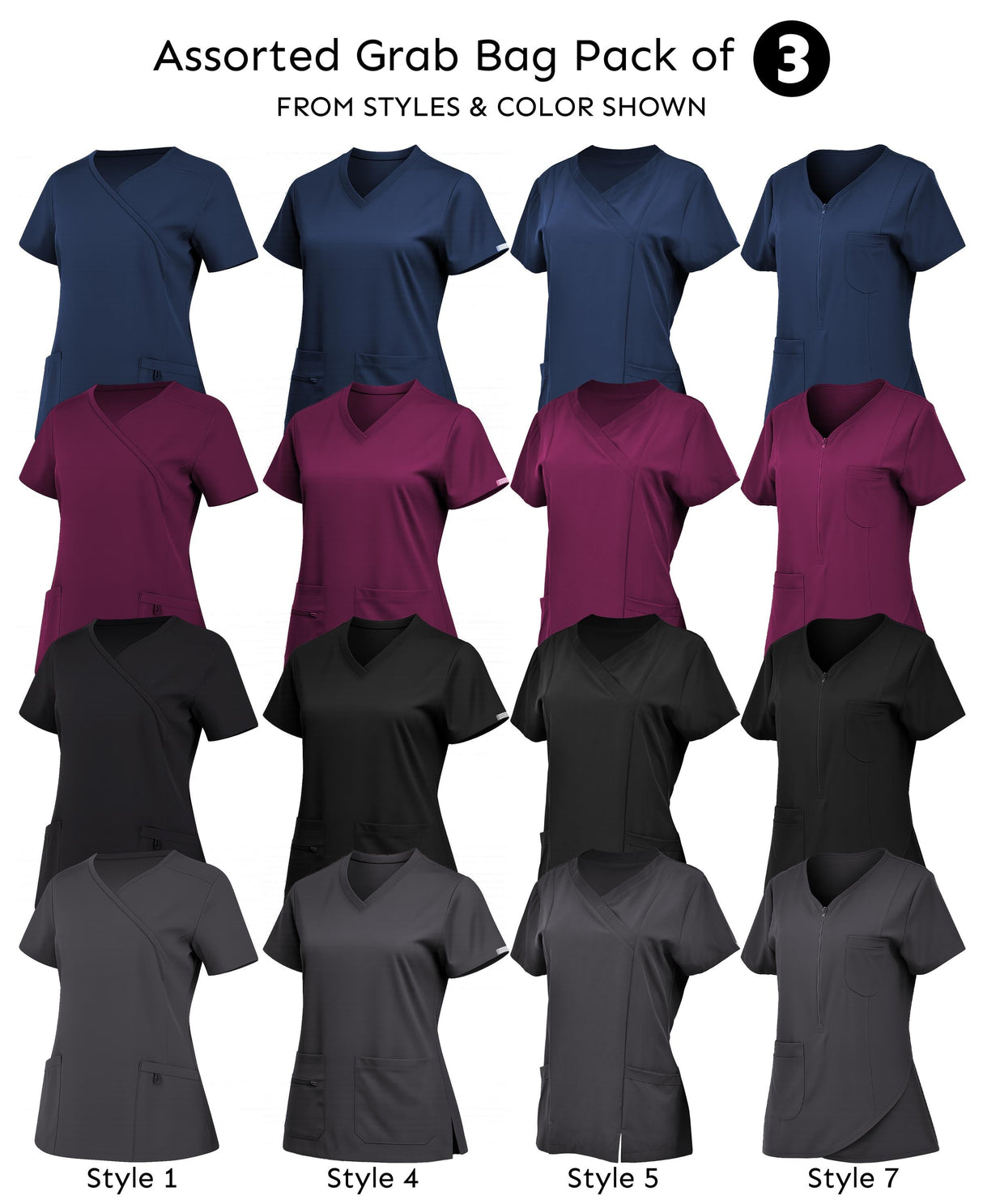 Women's Scrub Top V-Neck