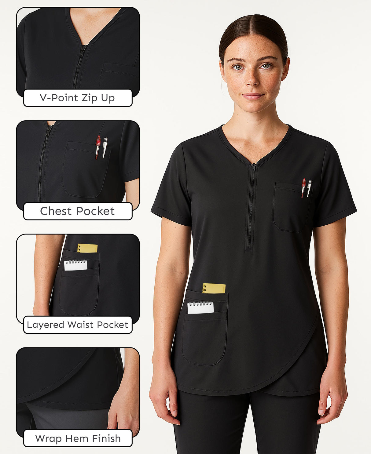Women's Scrub Top V-Neck