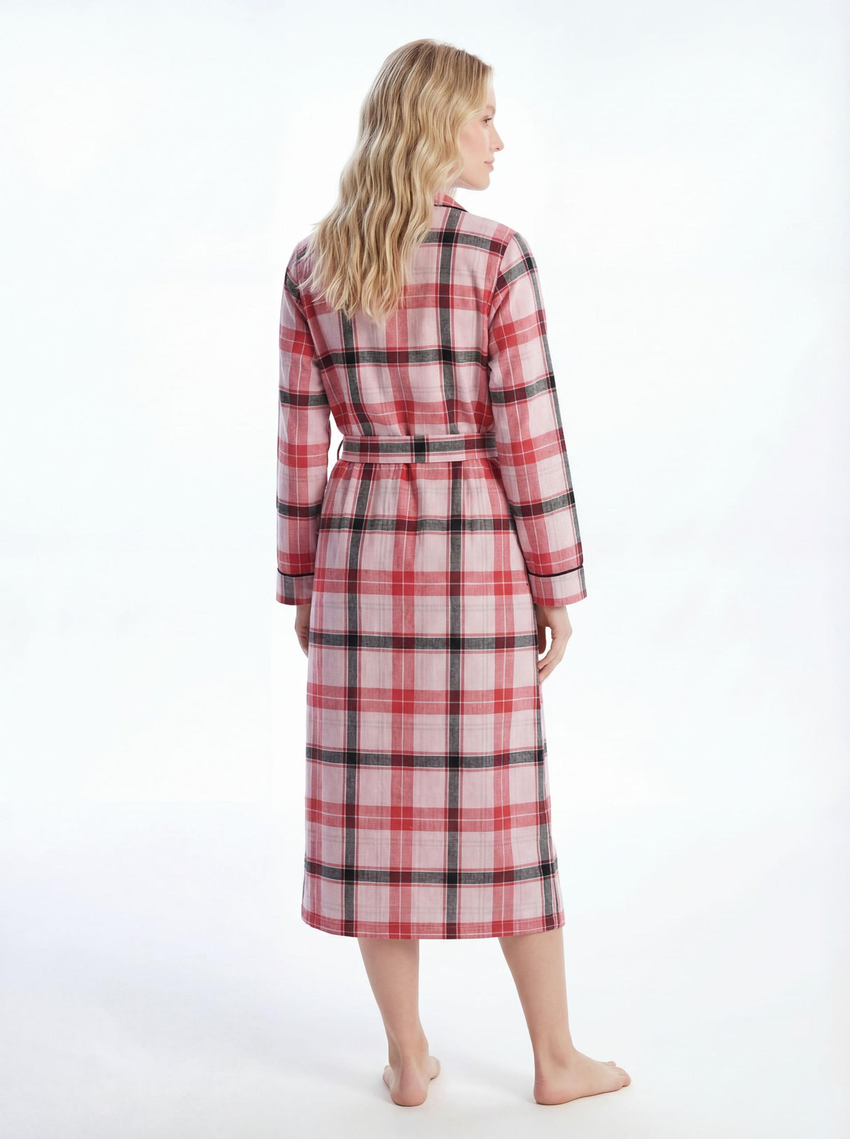Women's Long Premium Cotton Flannel Sleep Robe