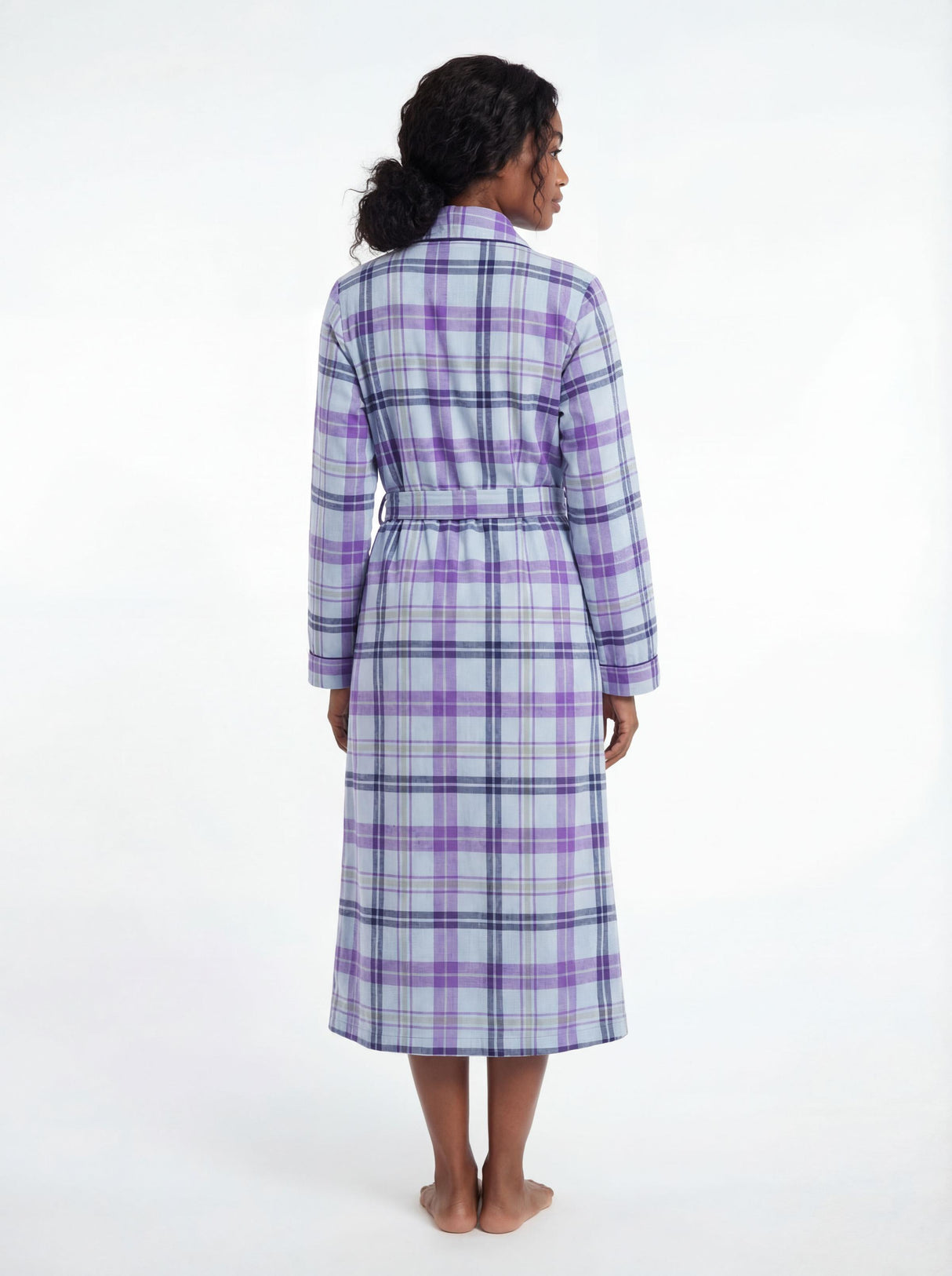 Women's Long Premium Cotton Flannel Sleep Robe