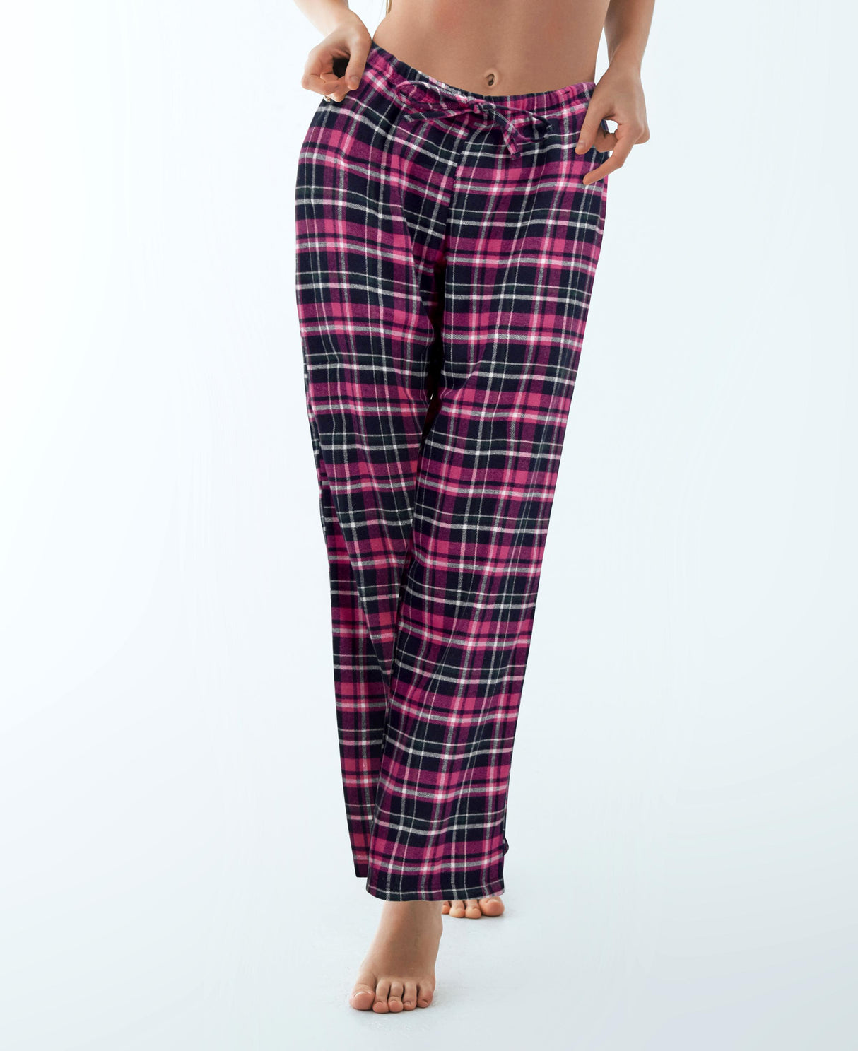 Women's Flannel Lounging Drawstring PJ Sleep Pants