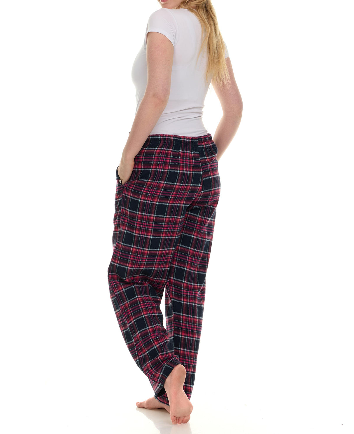 Women's Flannel Lounging Drawstring PJ Sleep Pants