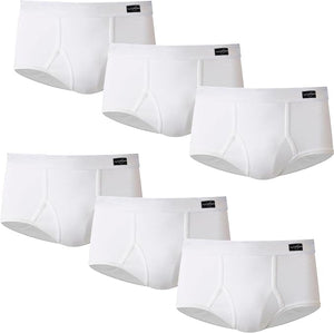 Men's Soft and Breathable Cotton Briefs with Comfort Waistband