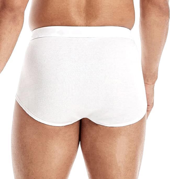 Men's Soft and Breathable Cotton Briefs with Comfort Waistband