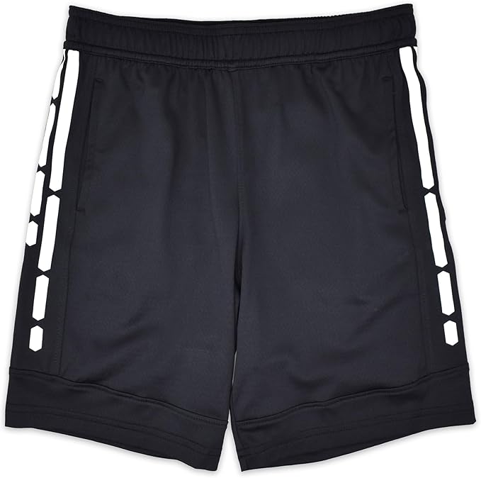Boys Active Performance & Mesh Style Basketball Sport Shorts