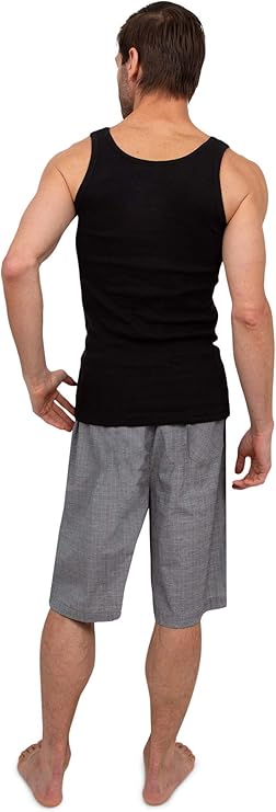 Men's Soft Poplin Woven Pajama & Sleep Jam Cargo Short Lounge Pants